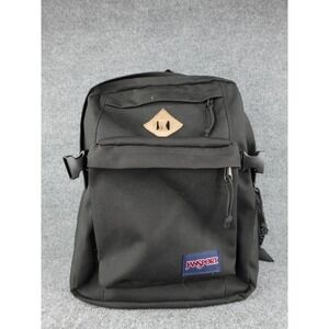 Jansport Black Cordura Backpack Classic Style School Travel Bag